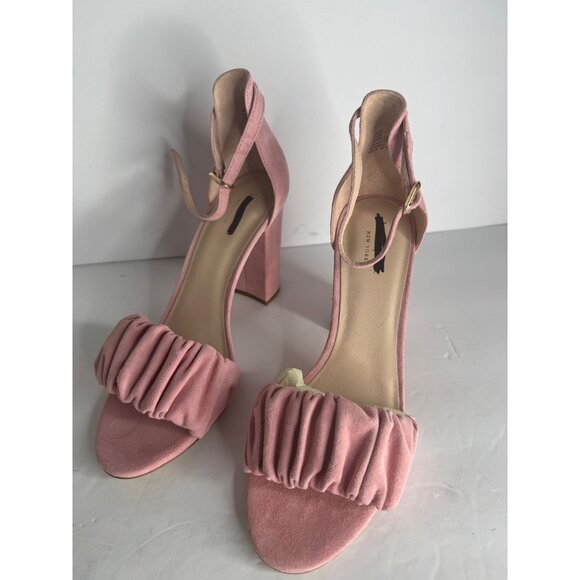 NIB Kate Spade NEW YORK Mona Pink Suede Sandals Women's Size 8.5 - Picture 3 of 8